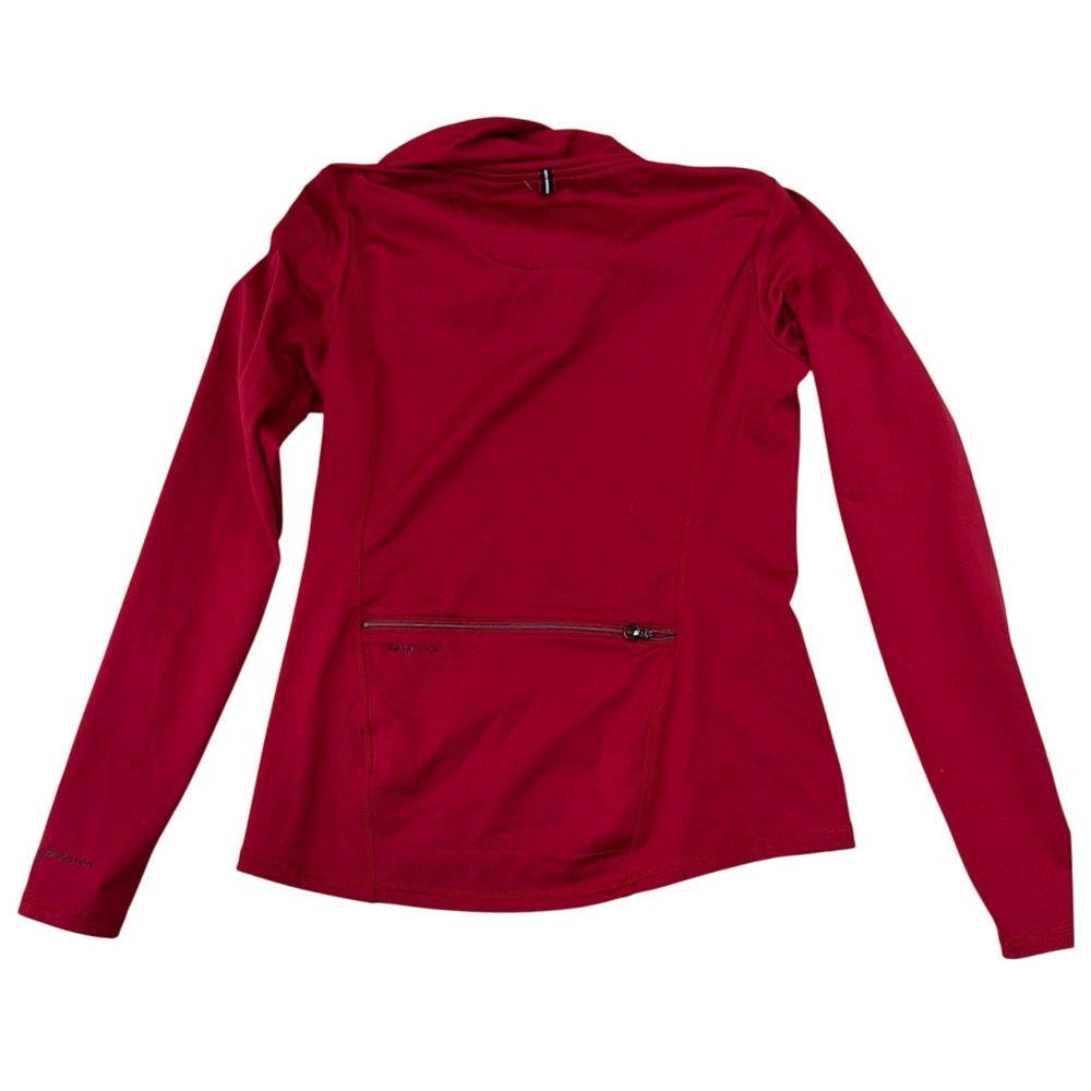 Cavallo Ruby Red Equestrian Base‎ Layer Top Cowl Neck Long Sleeve Women Size 8 - Picture 9 of 12